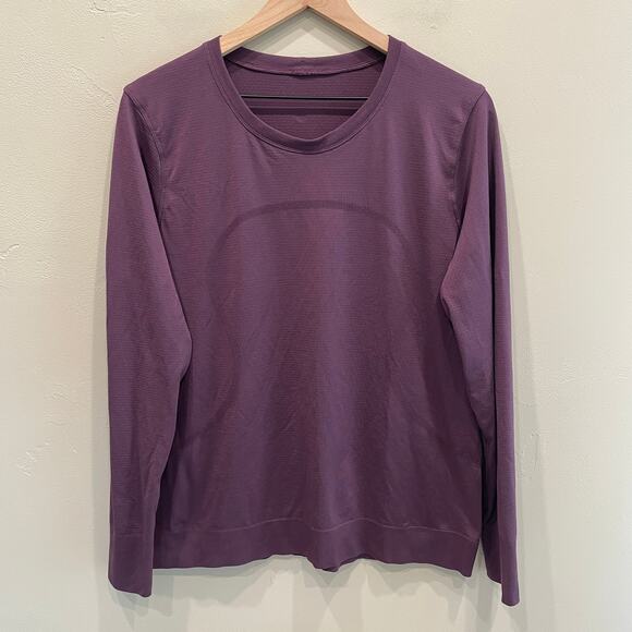 Lululemon Swiftly Relaxed Long Sleeve Shirt in Purple - Size: 10 - Picture 1 of 4